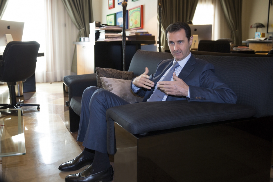 Le président syrien Bachar El-Assad reçoit Paris Match
