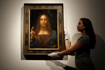 Le tableau Salvator Mundi de Leonard de Vinci acheté par le prince héritier d'Arabie saoudite, Mohammed ben Salmane