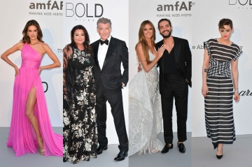 Pierce Brosnan, Kristen Stewart, Heidi Klum... Défilé de stars au gala de l'amfAR à Cannes