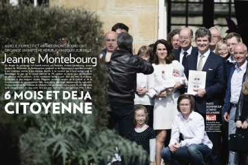 Montebourg Filippetti: baptême républicain pour Jeanne, leur bébé